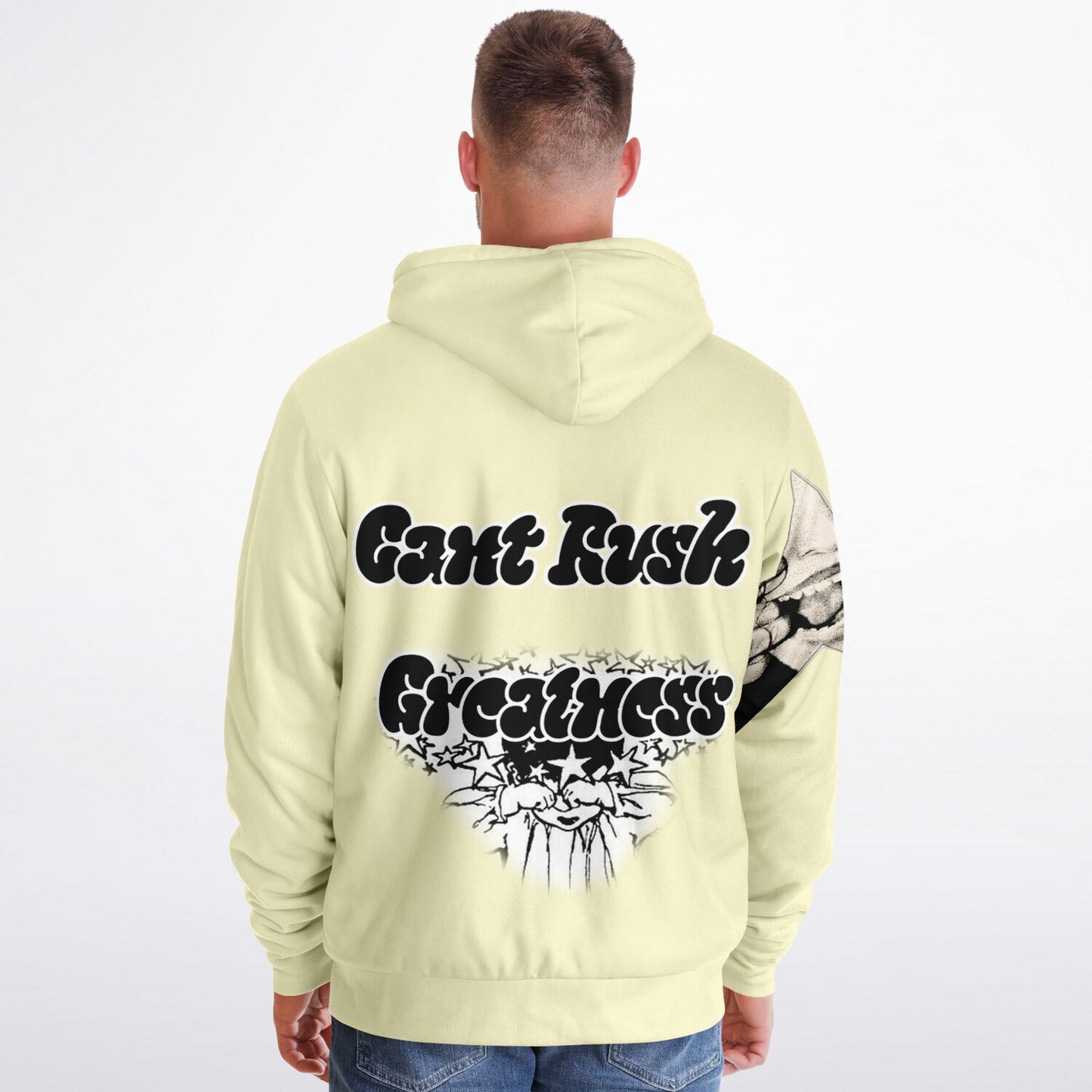 Microfleece Ziphoodie - Cant Rush Greatness Drop