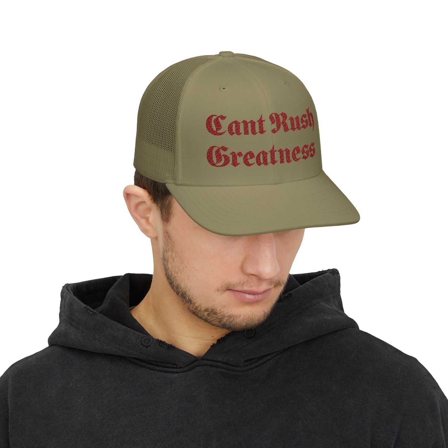 Embroidered cap - Can't Rush Greatness