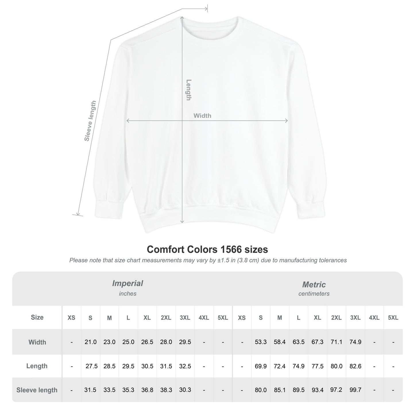Garment-Dyed Sweatshirt - Cant Rush Greatness