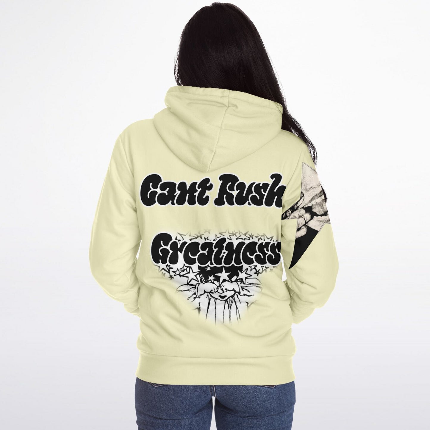 Microfleece Ziphoodie - Cant Rush Greatness Drop